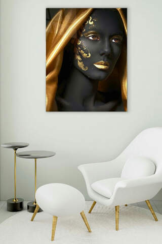 Gold and Glow Glass Painting