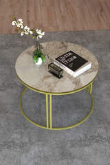 Middle Coffee Table Single Gold Luxury Special