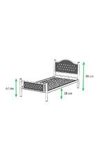Milan Struttura Letto in Metallo 90x190 ARM125