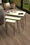 Schwarzer Draht Doppelt Gold Quadratisch Zigon Couchtisch