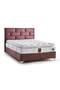 MD Truva 150x200 Double Bed, Base, Headboard Set GM111