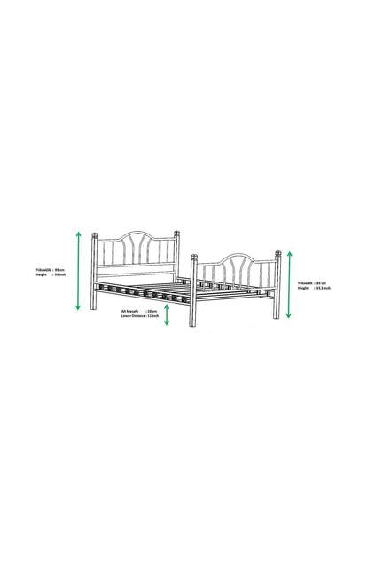 Pazifik Metallbett 90x190 ARM073