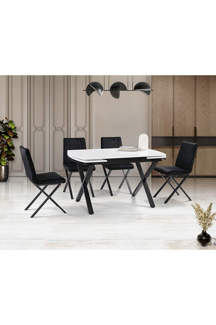 Sun White Table & Mono Chair Set HDR1255