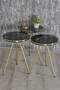 Nesting Table And Center Table Kr Set Double Gold Bendir Wire