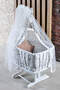 White Basket Crib