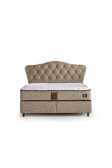 MD Atlas 160x200 Double Bed, Base, Headboard Set GM116