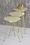 Satztisch Gold Creme Draht