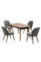 Siena Nussbaum Tisch & Stuhl Set FRL1033