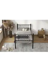 Metis Struttura Letto in Metallo 90x190 ARM164 Nero