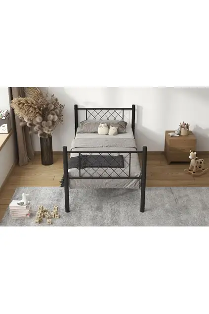 Metis Struttura Letto in Metallo 90x190 ARM164 Nero