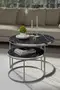 Couchtisch Double Silber Lux Special