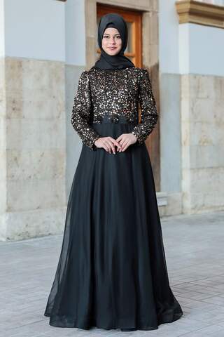 Isil Evening Dress Black