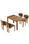 Vip Nussbaum Tisch & Stuhl Set FRL1025