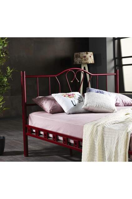 Orchidea Struttura Letto in Metallo120x200 ARM104 Bordeaux