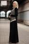 Silvery Abaya 3-Piece Suit Black