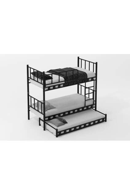 Lilien Baby Bett 90x190 ARM037 Schwarz