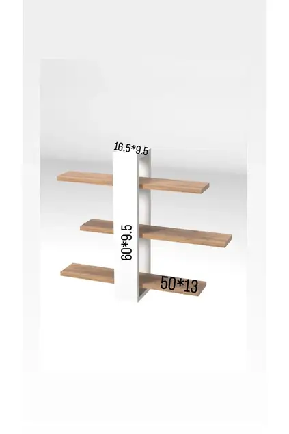 Scaffale a muro decorativo a 3 ripiani