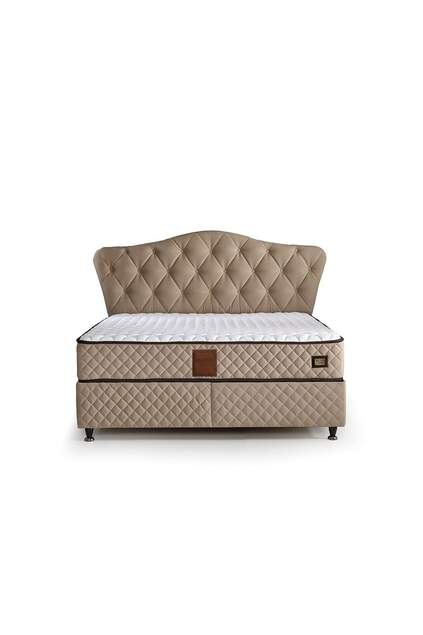 MD Atlas 150x200 Double Bed, Base, Headboard Set GM116