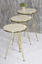 Nesting Table And Center Table Kr Set Gold Bendir Wire