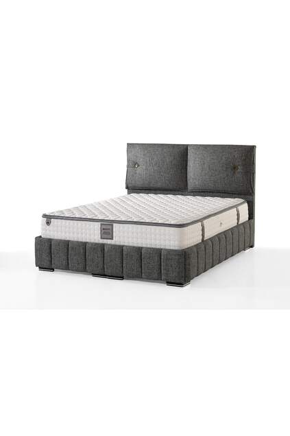 MD Prague 150x200 Double Bed, Base, Headboard Set GM163