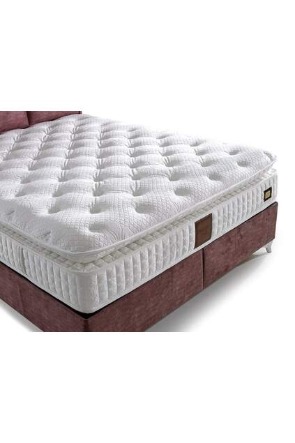 MD Truva 150x200 Double Bed, Base, Headboard Set GM111