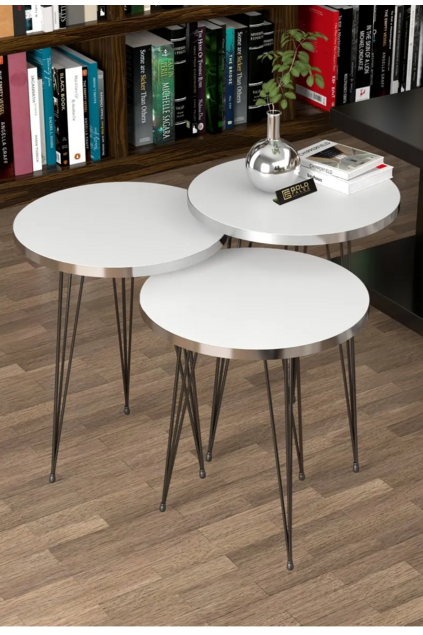 Zigon Couchtisch Schwarz Draht Silber