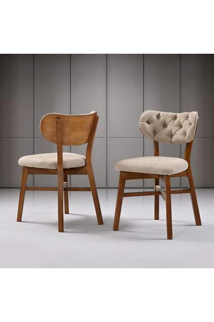 Magnolia Walnut Table & Eagle Walnut Chair Set HDR1239