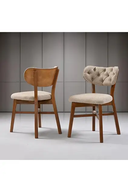 Magnolie Nussbaum Tisch & Adler Nussbaum Stuhl Set HDR1239