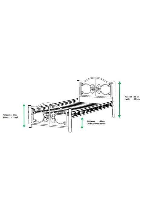Stella Struttura Letto in Metallo 120x200 ARM167