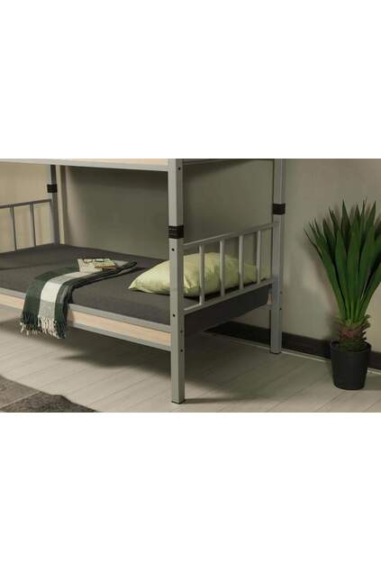 Metallstockbett 90x190 ARM033 Grau