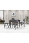 Set Tavolo Zen Marmo Nero & Sedie Gözde Nere HDR1264