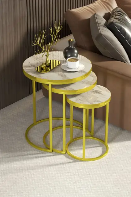 Nesting Table C Lux Gold