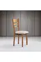 Zen Walnut Table & Crested Chair Set HDR1266