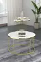 Couchtisch und Zigon Couchtisch Terra Set Gold