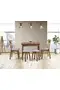 Izmir Walnut Table & Izmir Chair & Stool Set HDR1270