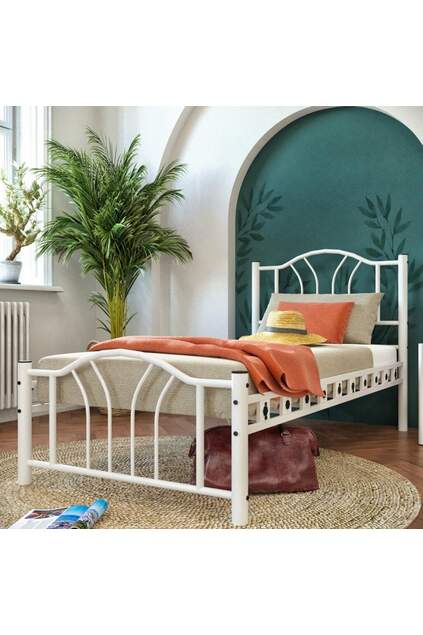 Bella Metal Karyola 90x200 ARM139 Beyaz