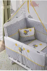 Culla bianca lato madre Giallo-Bianco