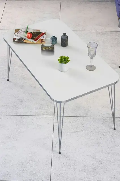 Set Tavolo Incastonato Kr E Centro Tavolo Kr Filo Bianco Argento