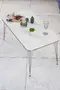 Set Tavolo Incastonato Kr E Centro Tavolo Kr Filo Bianco Argento