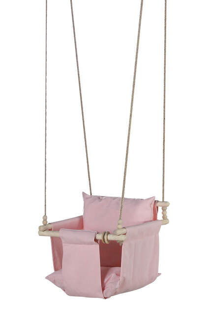 Ruby Pouf Pink Swing
