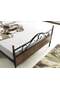 Bitez Metal Bed Frame 180x200 ARM084 Black + Walnut