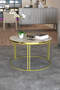 Center Couchtisch Single Gold Lux Special
