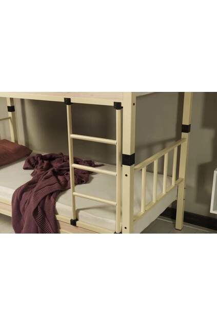 Metal Bunk Bed 90x190 ARM033 Cream
