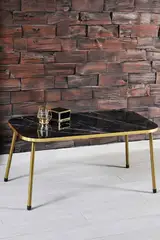 Mitteltisch Gold Metallbein Gold Bendir