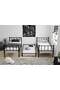 Lily Bunk Bed With Trundle 90x200 ARM038 Black