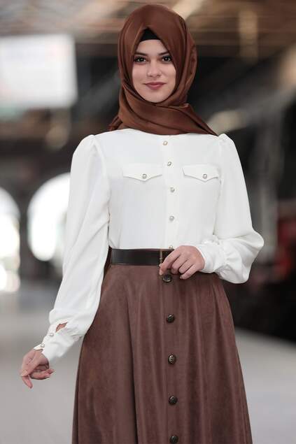 Nilüfer Hijab Set Brown