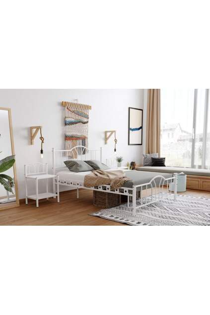 Bella Metal Karyola 160x200 ARM145 Beyaz
