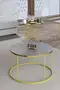 Couchtisch und Zigon Couchtisch Terra Set Gold