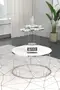 Coffee Table and Zigon Coffee Table Terra Set Silver