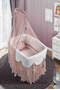 White Basket Crib Luxury Pink